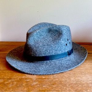 Vintage Highlander Pure Rag Wool Fedora Hat Men’s Large Grey